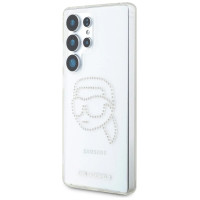 Karl Lagerfeld Case Karl Lagerfeld Rhinestones Karl Head Logo Samsung Galaxy S25 Ultra transparent