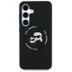 Karl Lagerfeld Silicone Double Heads And Circle MagSafe Samsung Galaxy S25 case black