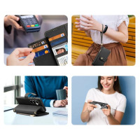 Dux Ducis Lawa Leather Case for Samsung Galaxy S25 with Detachable Magnetic Wallet - Black