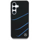 Mercedes Silicone Contrasted Curves MagSafe Case for Samsung Galaxy S25 - Black