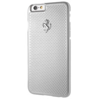 Ferrari Perforated Aluminum case for iPhone 6 / 6S - silver