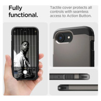 Spigen Tough Armor Case with MagSafe for iPhone 16e with Stand - Gray