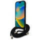 Guess 4G Big Logo Cord Stap Crossbody Case for iPhone 16 Pro Max black