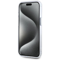 Karl Lagerfeld IML Metal Karl Head MagSafe Case for iPhone 15 Plus White