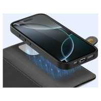 Dux Ducis Lawa Leather Case for iPhone 16 Pro Max - Black