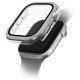 Uniq Voute tempered glass case for Apple Watch 10 46 mm - silver