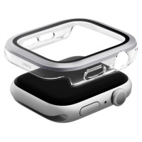 Uniq Voute tempered glass case for Apple Watch 10 46 mm - silver
