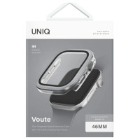 Uniq Voute tempered glass case for Apple Watch 10 46 mm - silver