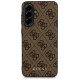 Guess 4G Metal Gold Logo Case for Samsung Galaxy A56 - Brown