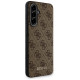 Guess 4G Metal Gold Logo Case for Samsung Galaxy A56 - Brown