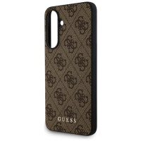 Guess 4G Metal Gold Logo Case for Samsung Galaxy A56 - Brown