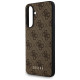 Guess 4G Metal Gold Logo Case for Samsung Galaxy A56 - Brown