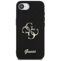 Guess Fixed Glitter Big 4G case for iPhone 16e - black