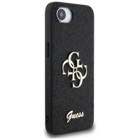 Guess Fixed Glitter Big 4G case for iPhone 16e - black