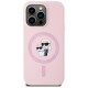 Karl Lagerfeld Silicone Karl&Choupette MagSafe iPhone 14 Pro Case - Pink