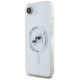 Karl Lagerfeld IML Metal Karl & Choupette Heads MagSafe iPhone 16e Case - White