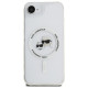 Karl Lagerfeld IML Metal Karl & Choupette Heads MagSafe iPhone 16e Case - White
