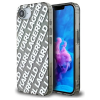 Karl Lagerfeld IML Repeat Logo case for iPhone 16e - silver