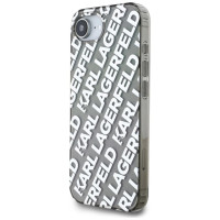 Karl Lagerfeld IML Repeat Logo case for iPhone 16e - silver