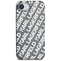 Karl Lagerfeld IML Repeat Logo case for iPhone 16e - silver
