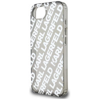 Karl Lagerfeld IML Repeat Logo case for iPhone 16e - silver