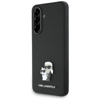 Karl Lagerfeld Saffiano Case w/ K&C Metal Logo for Samsung Galaxy A36 - Black