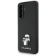 Karl Lagerfeld Saffiano Case w/ K&C Metal Logo for Samsung Galaxy A36 - Black