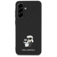 Karl Lagerfeld Saffiano Case w/ K&C Metal Logo for Samsung Galaxy A36 - Black