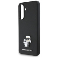 Karl Lagerfeld Saffiano Case w/ K&C Metal Logo for Samsung Galaxy A36 - Black