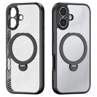 Dux Ducis Aimo Mag Case with Magnetic Ring and Stand for iPhone 17 – Black