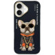 Nimmy Glasses Cool Dog iPhone 16 Case - Black