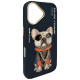 Nimmy Glasses Cool Dog iPhone 16 Case - Black