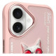 Nimmy Glasses Cool Cat iPhone 16 Case - Pink