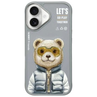 Nimmy Cool&Cute 2.0 Bear Case for iPhone 16 - Gray