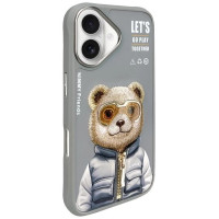 Nimmy Cool&Cute 2.0 Bear Case for iPhone 16 - Gray