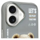 Nimmy Cool&Cute 2.0 Bear Case for iPhone 16 - Gray