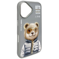 Nimmy Cool&Cute 2.0 Bear Case for iPhone 16 - Gray