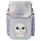 Nimmy Big Eyed Pet 2.0 Rabbit 3-in-1 Phone Bag + Wallet + Tracker Case - Purple