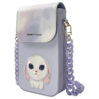 Nimmy Big Eyed Pet 2.0 Rabbit 3-in-1 Phone Bag + Wallet + Tracker Case - Purple