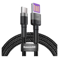 Baseus Cafule cable USB Type C SuperCharge 40W Quick Charge 3.0 QC 3.0 1m gray-black (CATKLF-PG1)
