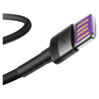 Baseus Cafule cable USB Type C SuperCharge 40W Quick Charge 3.0 QC 3.0 1m gray-black (CATKLF-PG1)