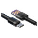 Baseus Cafule cable USB Type C SuperCharge 40W Quick Charge 3.0 QC 3.0 1m gray-black (CATKLF-PG1)