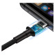 Baseus Cafule cable USB Type C SuperCharge 40W Quick Charge 3.0 QC 3.0 1m gray-black (CATKLF-PG1)