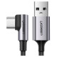 Ugreen US284 50941 USB-A (straight) / USB-C (angled) 3A Cable 1m - Gray