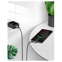 Ugreen US284 50941 USB-A (straight) / USB-C (angled) 3A Cable 1m - Gray
