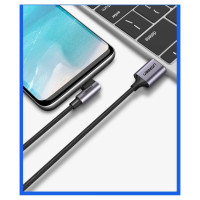 Ugreen US284 50941 USB-A (straight) / USB-C (angled) 3A Cable 1m - Gray