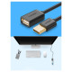 Ugreen cable adapter USB (female) - USB (male) 2m black (10316)
