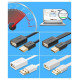 Ugreen cable adapter USB (female) - USB (male) 2m black (10316)