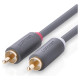 Ugreen AV104 10520 audio cable 2RCA (male) / 2RCA (male) 5m - gray