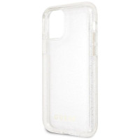 Guess GUHCN58PCGLSI iPhone 11 Pro silver/silver hard case Glitter